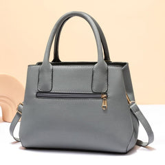 Embro Detail Crossbody Bag PU Leather Purse with Charm