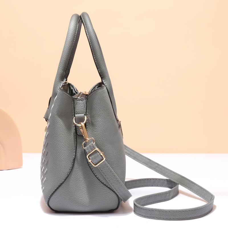 Embro Detail Crossbody Bag PU Leather Purse with Charm