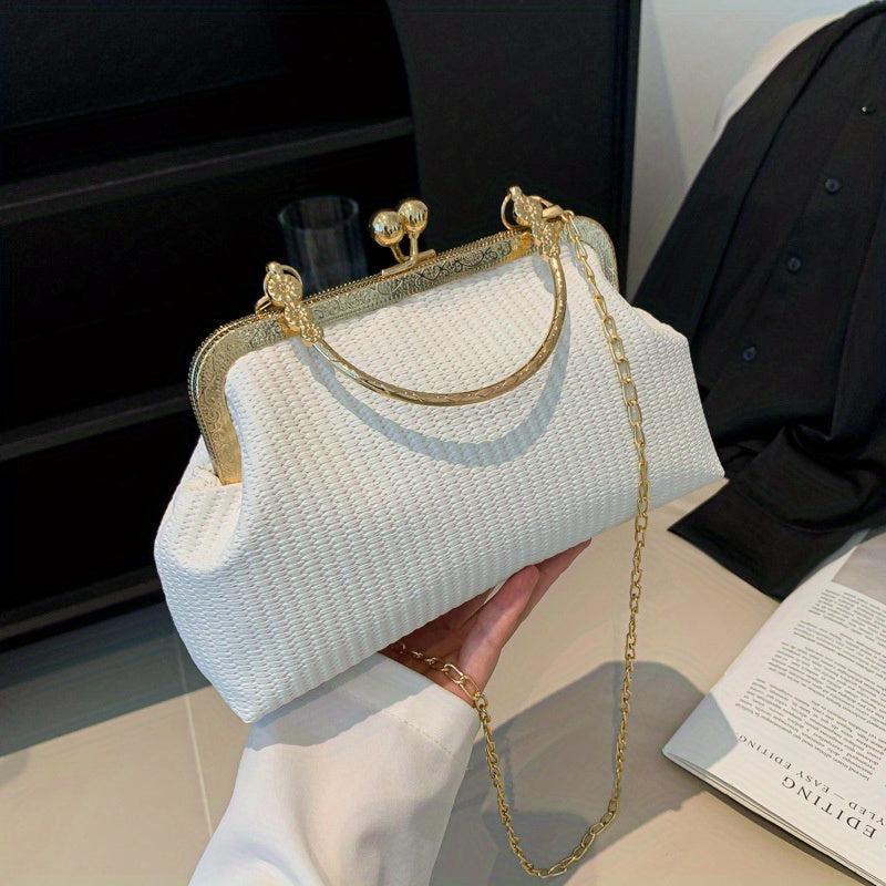 Women's Rhinestone Decor Chain Crossbody Bag