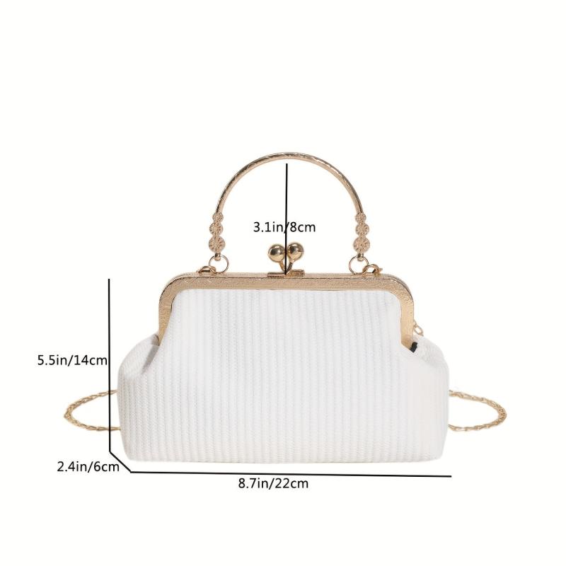 Women's Rhinestone Decor Chain Crossbody Bag