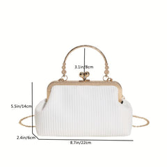 Women's Rhinestone Decor Chain Crossbody Bag