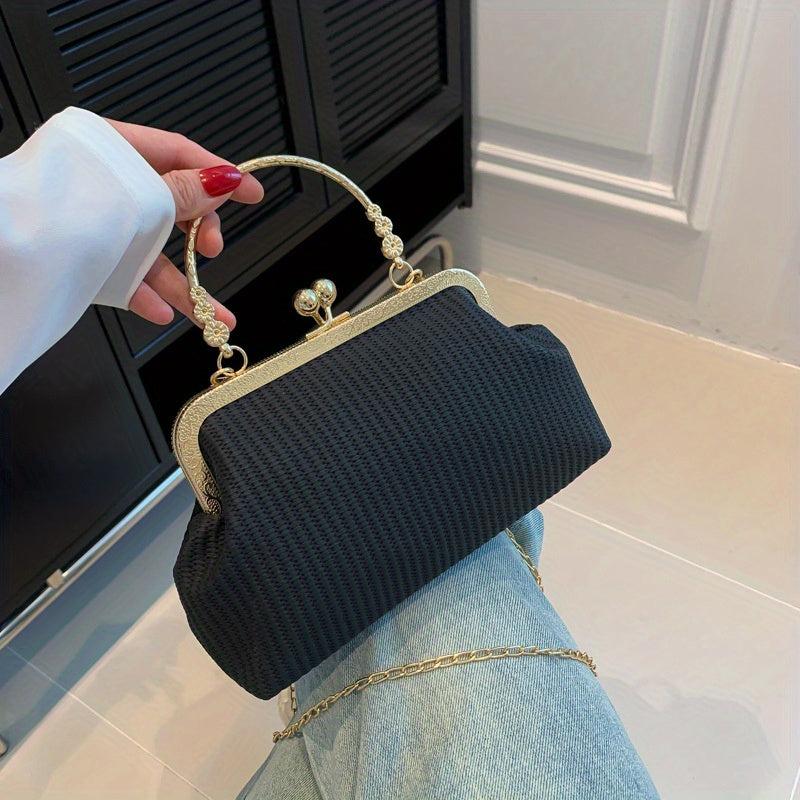 Women's Rhinestone Decor Chain Crossbody Bag
