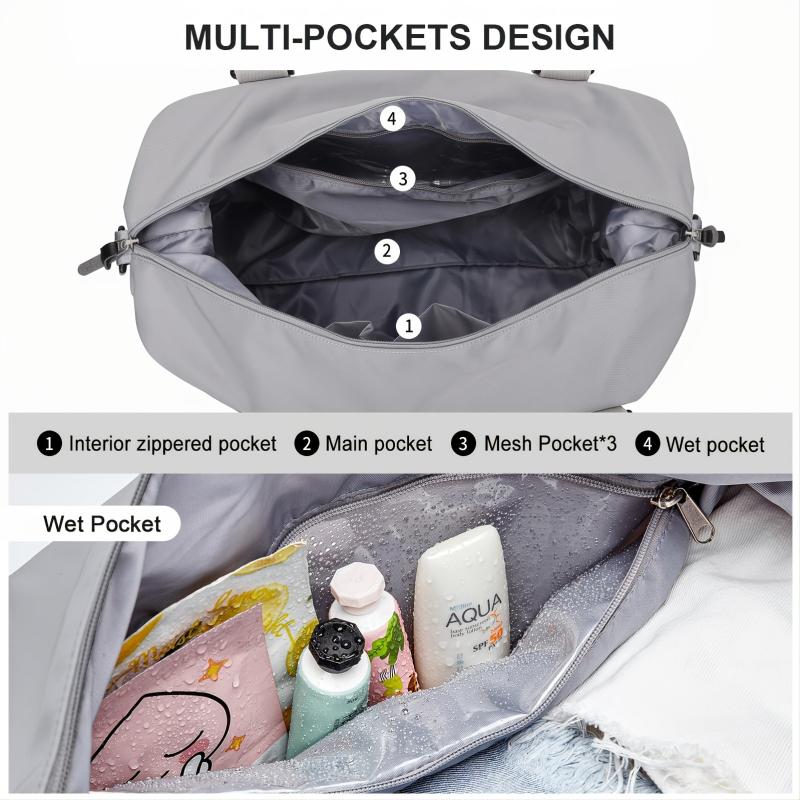 Women's Sport Travel Duffle Bag Large Gym Tote Bag