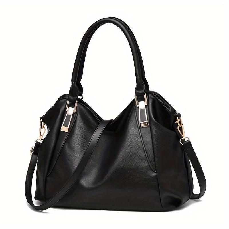Women's PU Leather Crossbody Bag Top Handle Satchel Purse