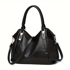 Women's PU Leather Crossbody Bag Top Handle Satchel Purse