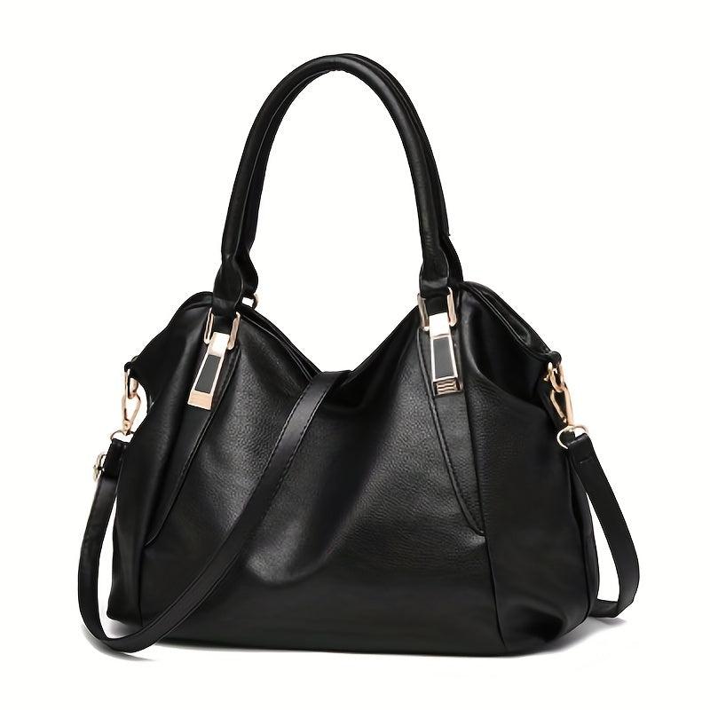 Women's PU Leather Crossbody Bag Top Handle Satchel Purse
