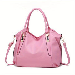 Women's PU Leather Crossbody Bag Top Handle Satchel Purse