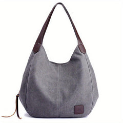 Vintage Canvas Hobo Bag Large Capacity Shoulder Bag