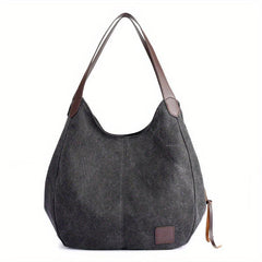 Vintage Canvas Hobo Bag Large Capacity Shoulder Bag