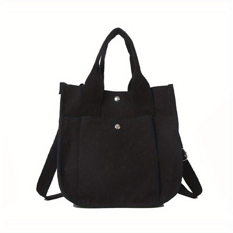 Canvas Tote Bag Crossbody Handbag for Work & School