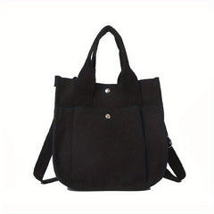 Canvas Tote Bag Crossbody Handbag for Work & School