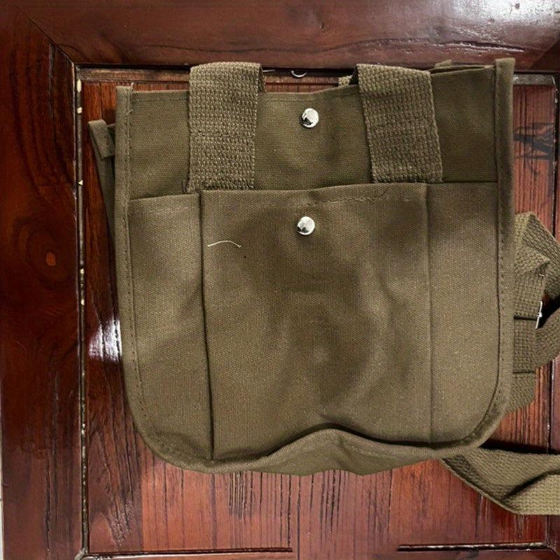 Canvas Tote Bag Crossbody Handbag for Work & School