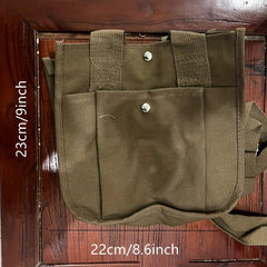 Canvas Tote Bag Crossbody Handbag for Work & School