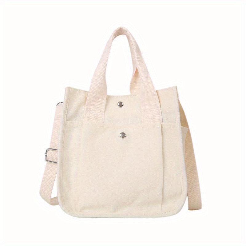Canvas Tote Bag Crossbody Handbag for Work & School