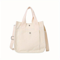 Canvas Tote Bag Crossbody Handbag for Work & School