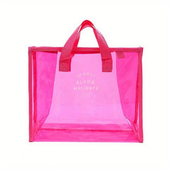 Transparent Tote Bag for Travel and Beach Storage