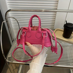 Mini Handbag Solid Drawstring Shoulder Bag