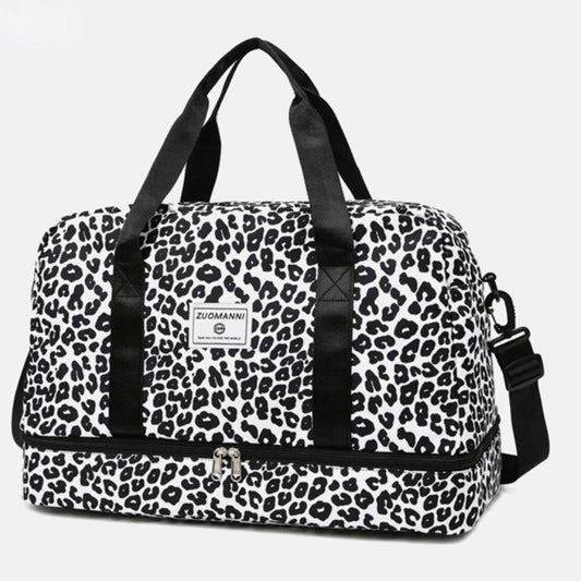 Leopard Print Luggage Bag Large Capacity All Match Duffle Bag