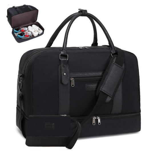 Large Capacity Travel Weekender Bag Top Handle Luggage Bag With Clutch Purse