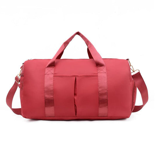 Large Zipper Duffel Bag Sports Gym Bag with Shoe Compartment
