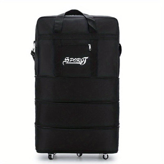 Large Capacity Travel Luggage Bag Versatile Storage Duffle Bag With Wheels