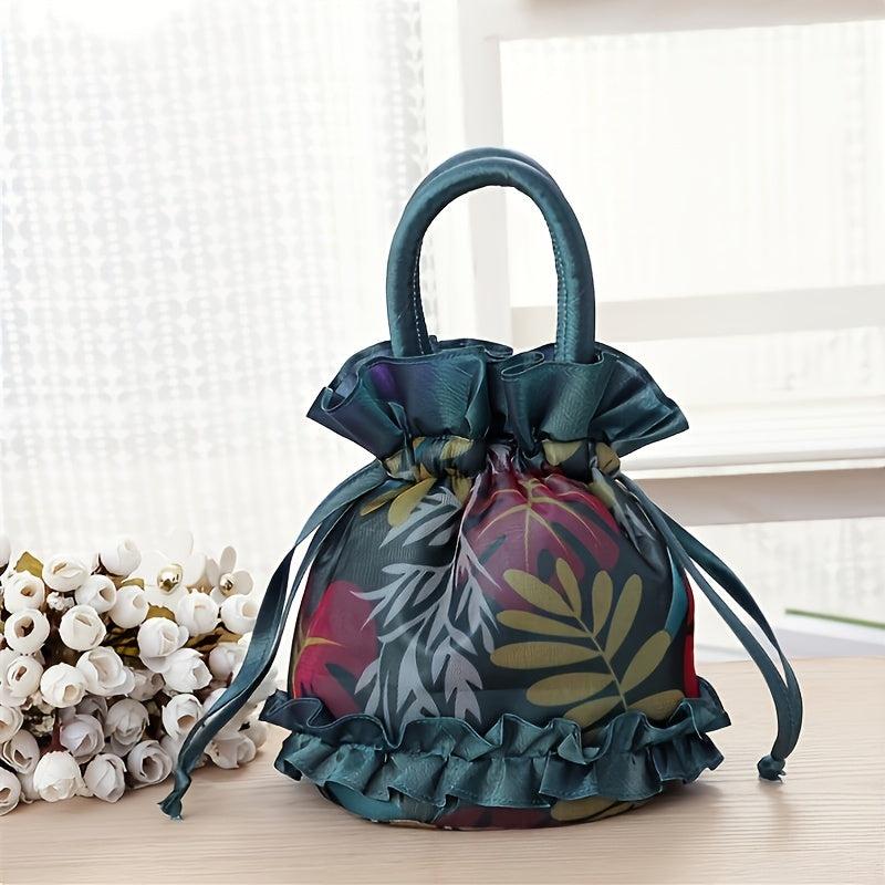 Retro Drawstring Bucket Bag for Shopping