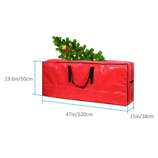 Large Christmas Tree Storage Bag Waterproof Material Durable Handles Dual Zipper
