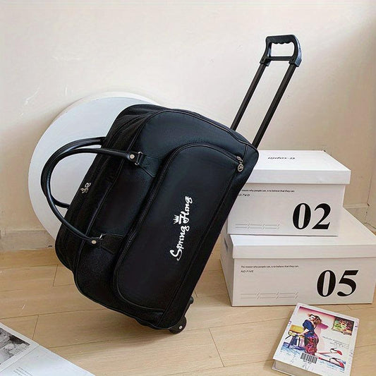 Large Capacity Rolling Duffle Bag for Travel Storage