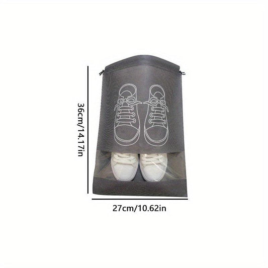 Transparent Drawstring Shoe Storage Bag for Travel