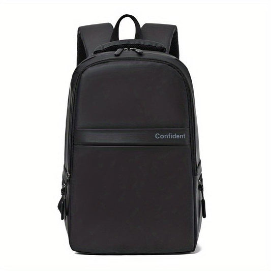 Large Capacity Laptop Backpack PU Leather Lightweight Shoulder Bag