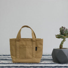 Minimalist Canvas Storage Handbag for School & Office