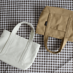 Minimalist Canvas Storage Handbag for School & Office