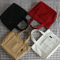 Minimalist Canvas Storage Handbag for School & Office