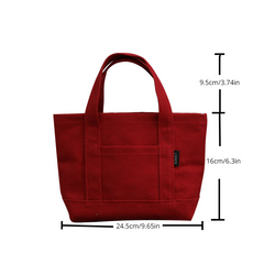 Minimalist Canvas Storage Handbag for School & Office