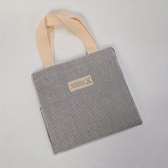 Stripes Pattern Canvas Tote Bag Eco Friendly Shopping Bag
