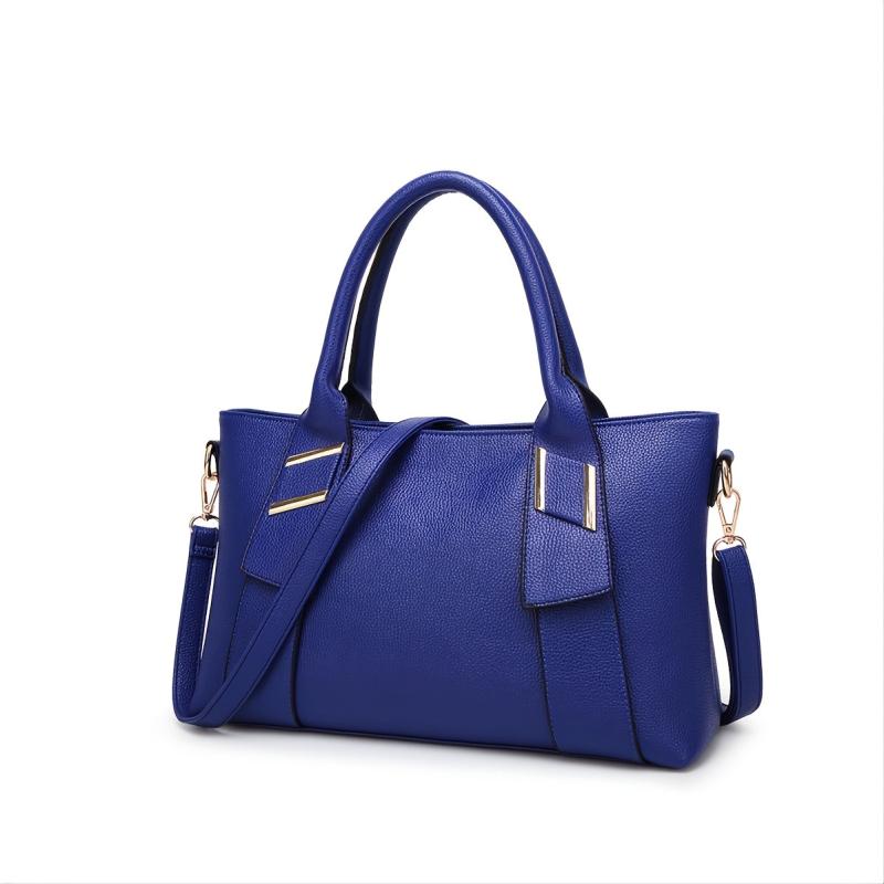 Women's Lychee Faux Leather Handbag OL Shoulder Bag
