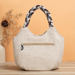 Braided Year Wheel Pattern Handbag