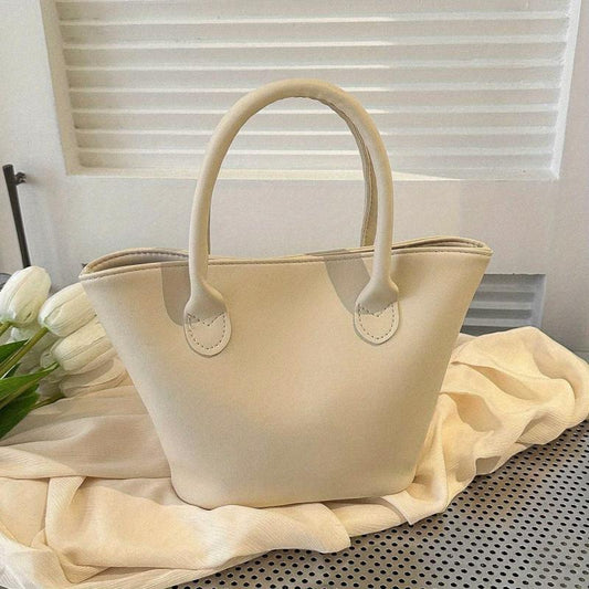 Mini PU Leather Tote Bag Portable Satchel Purse For Work