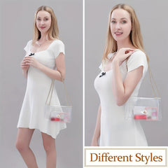 Transparent Crossbody Bag Mini Chain Shoulder Clear Stadium Approved Bag