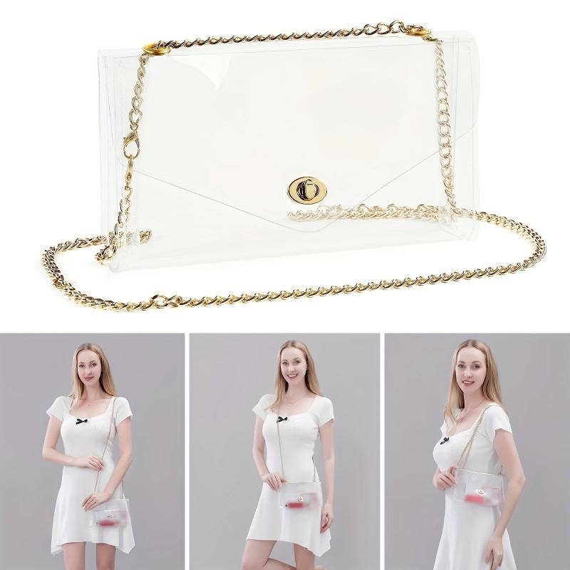 Transparent Crossbody Bag Mini Chain Shoulder Clear Stadium Approved Bag