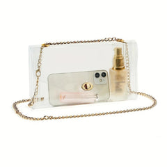 Transparent Crossbody Bag Mini Chain Shoulder Clear Stadium Approved Bag