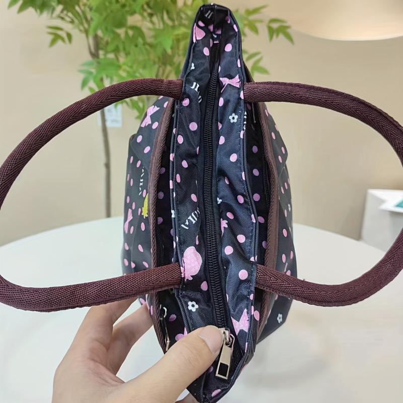 Dot Pattern Large Capacity Tote Bag Lightweight Shoulder Bag