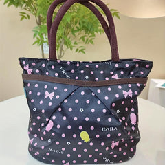 Dot Pattern Large Capacity Tote Bag Lightweight Shoulder Bag