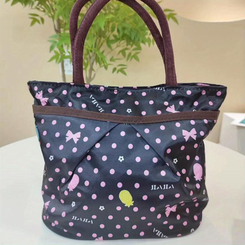 Dot Pattern Large Capacity Tote Bag Lightweight Shoulder Bag