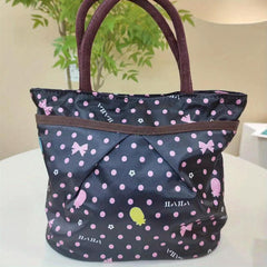 Dot Pattern Large Capacity Tote Bag Lightweight Shoulder Bag