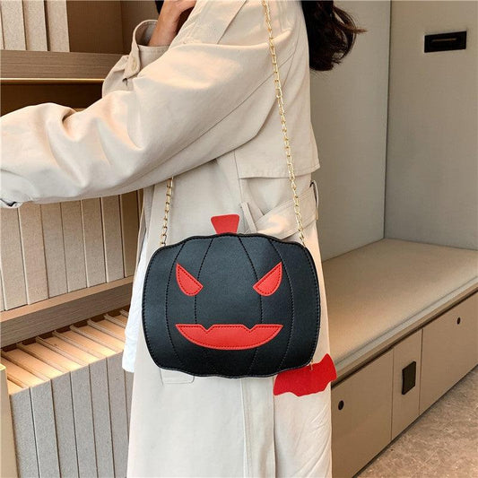 Pumpkin Shaped Novelty Crossbody Bag for Halloween