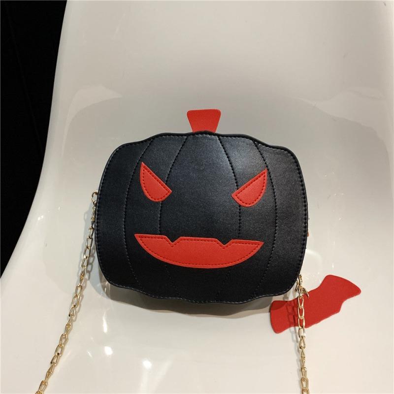 Pumpkin Shaped Novelty Crossbody Bag for Halloween