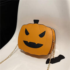 Pumpkin Shaped Novelty Crossbody Bag for Halloween