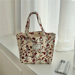 Tulip Flower Print Tote Bag Handbag For Women