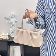 Glitter Top Handle Satchel Bag Classic Purse